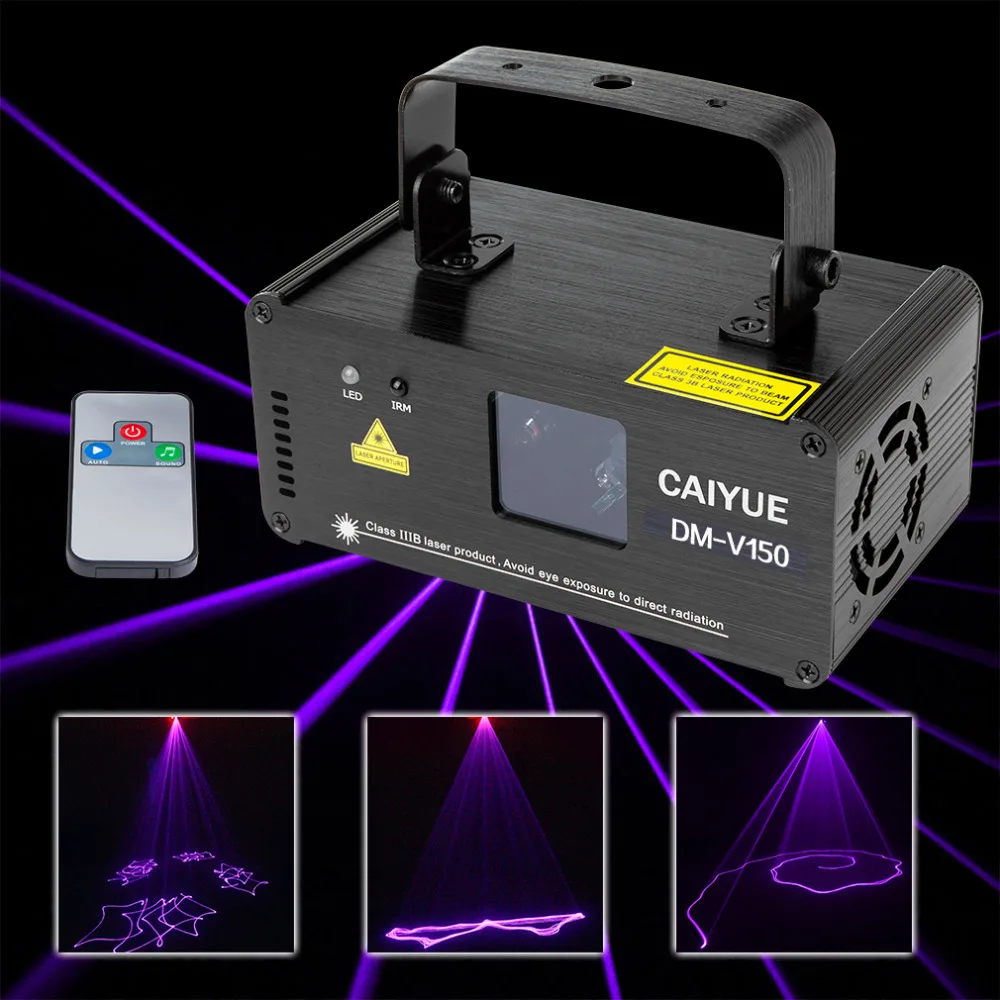 DMX 512 150 mwRemote фиолетовый лазерный этап световой Сканер DJ вечерние партии дисплей световой эффект для рождественской вечеринки Disco свет