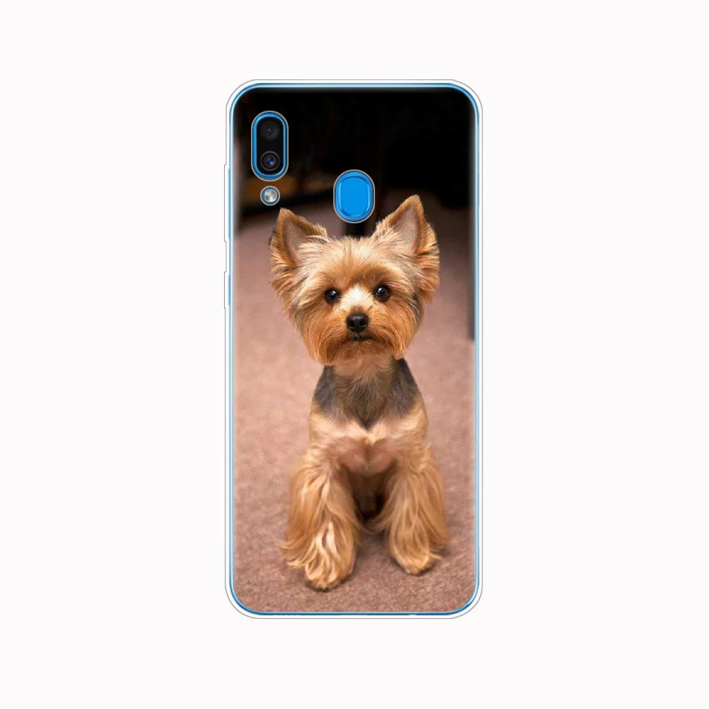Чехол для samsung A50 чехол для samsung Galaxy A50 A60 A10 A30 A40 A70 50 A9 A7 йоркширского терьера Собака Щенок