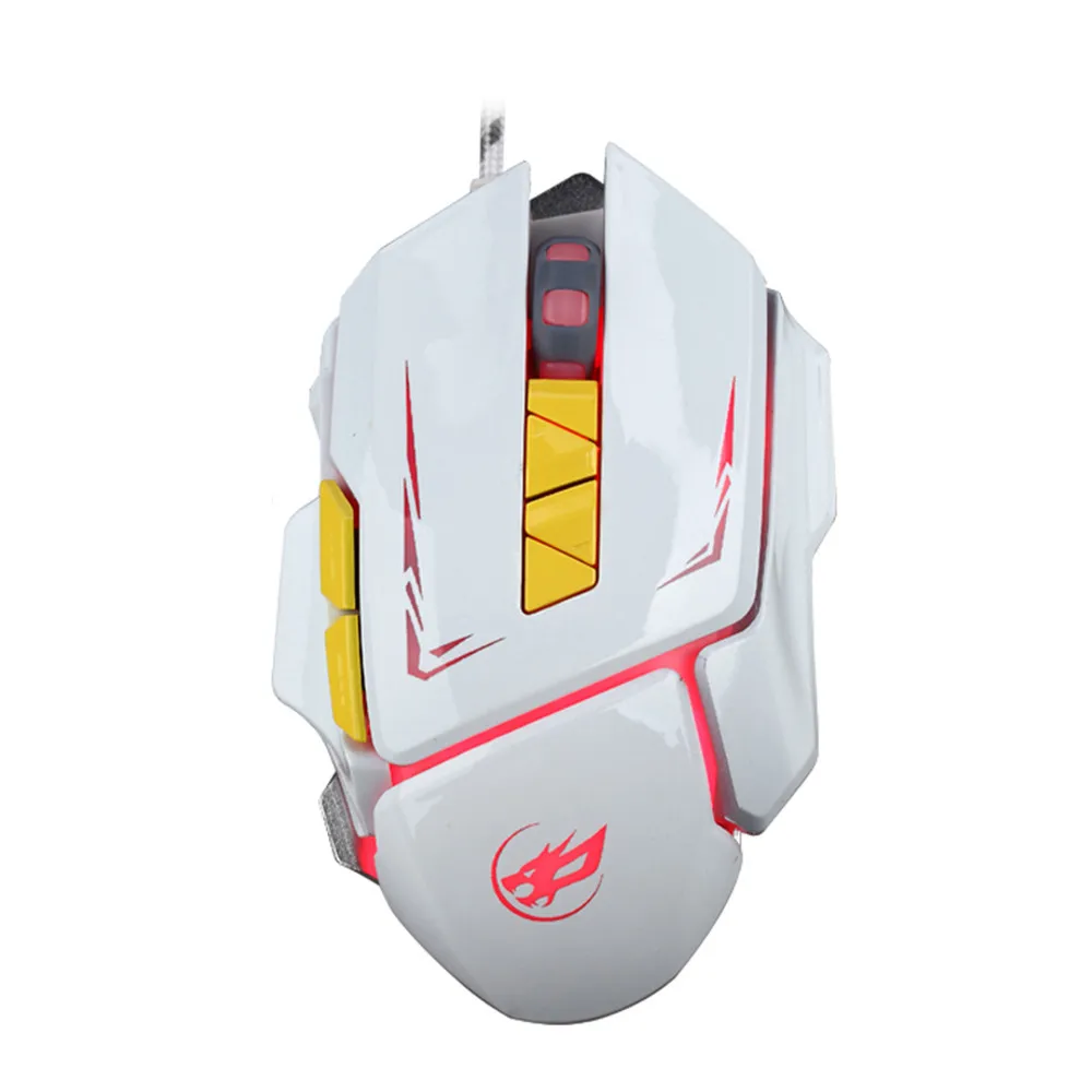 EPULA 2019 NEW Fashion Wired Mouse 7Color LED 3200 DPI 6Button Macro Definition Programming Gaming Mice EY01 | Компьютеры и офис