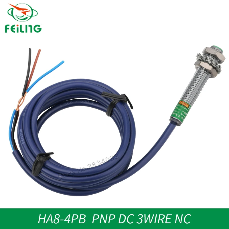 DC 6 36vdc 3 три провода NC PNP 4 мм дальнометрия индуктивной датчик приближения ha8 4pb|distance