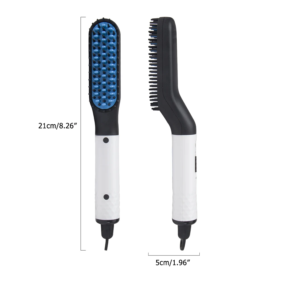 

Multifunctional Electric Hair Comb Brush Quick Beard Straightener Hair Straighten Curling Curler Men Beauty Hair Styling Tool