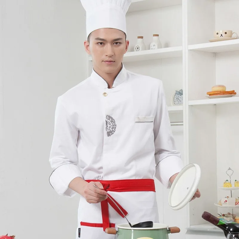 Новое поступление одежда шеф-повара с длинными рукавами для взрослых