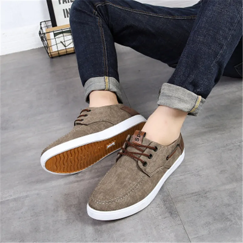 

2019 Canvas Shoes Man Breathable Casual Canvas Men Shoes Walking Men Shoes Chaussure Homme Espadrilles Men's Leisure sneakers