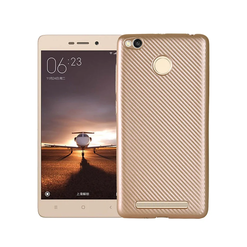 углеродные волокна узор силиконовый чехол на xiomi xiaomi redmi 3s 3 pro чехлы мягкий