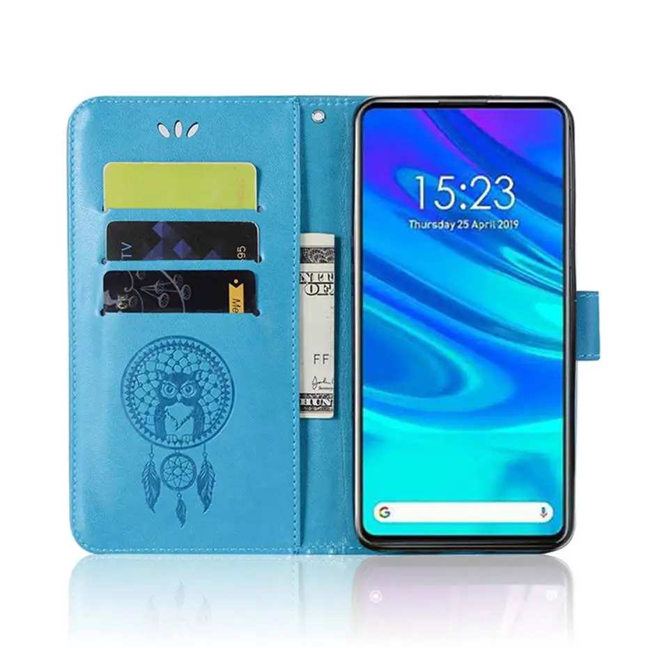 P Smart Z Флип Чехол для Huawei кошелек чехол телефона из искусственной кожи Y9 Prime 2019 Fundas