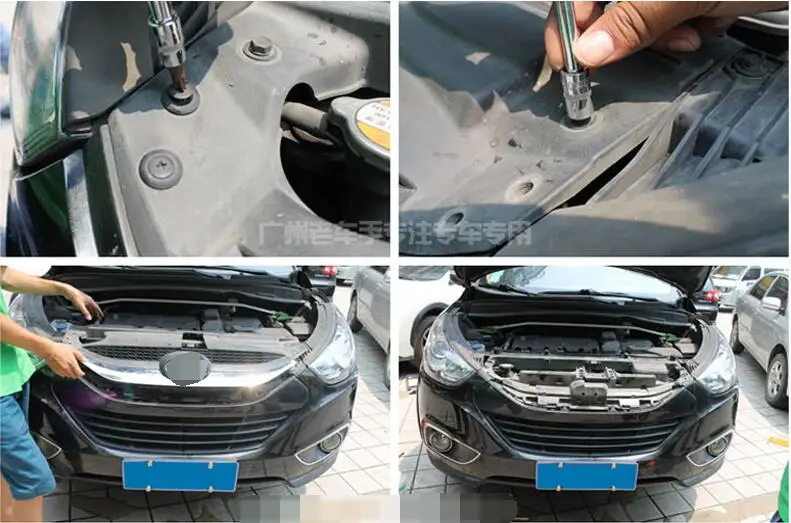 Стильный чехол для hyundai ix35 2013- высококачественный АБС передняя решетка отделка гоночных грилей отделка Аксессуары для окружающей среды
