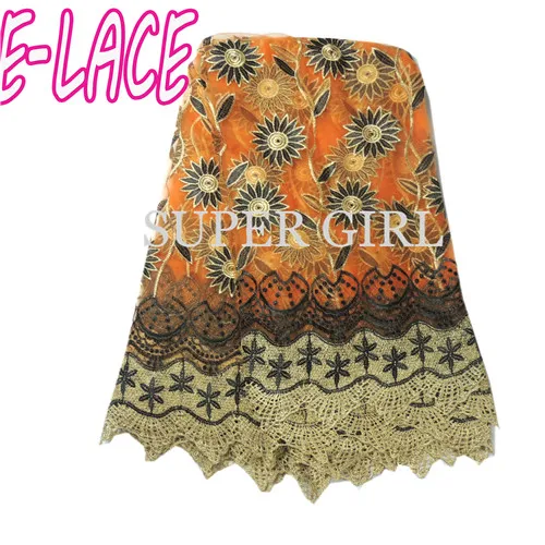 2017 новое прибытие высокого качества в африканском стиле золотой шнур кружева