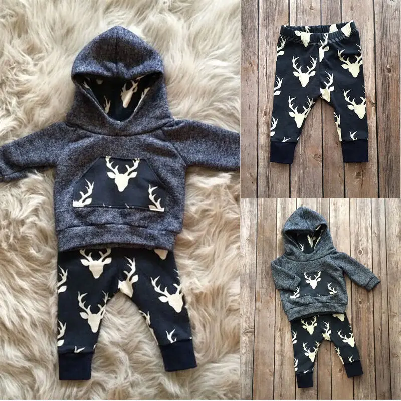 Осень-зима 2017 теплый плотный наряд для маленьких мальчиков и девочек топ с