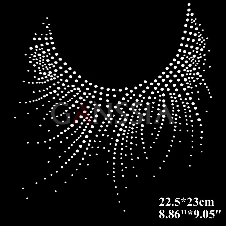 6 шт./лот красивый вырез со стразами на клеевой основе теплопередачи мотив