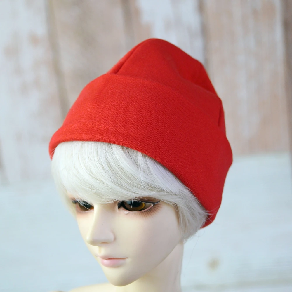 BJD Красная шапка бини для 1/6 11 &quot1/4 17&quot 1/3 24 &quot60 см высокая SD MSD YOSD DK DZ AOD DD кукла