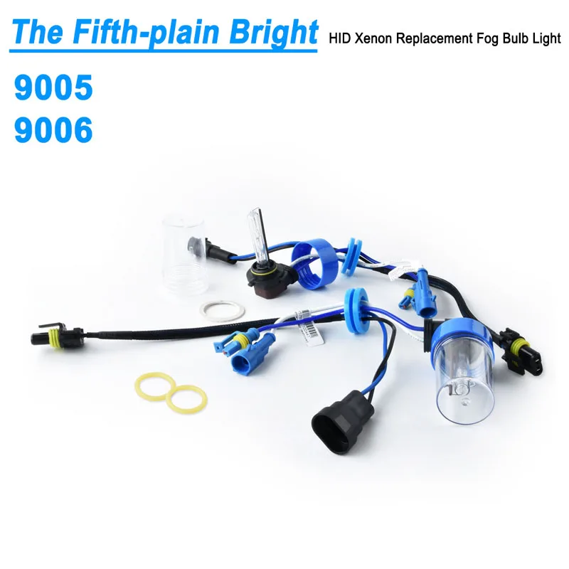 2 шт. HID ксеноновая лампа 35 Вт 6500 к 9012/HIR2 12 V сменный комплект фары для