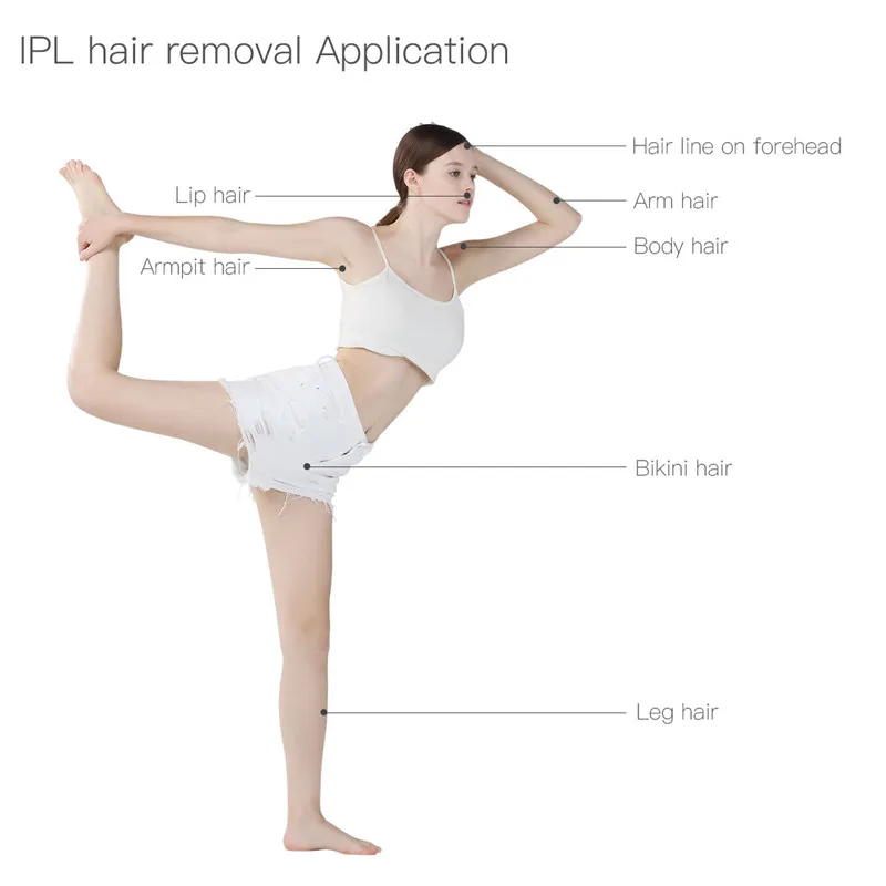 IPL эпилятор для постоянного безболезненного удаления волос лазерный депилятор