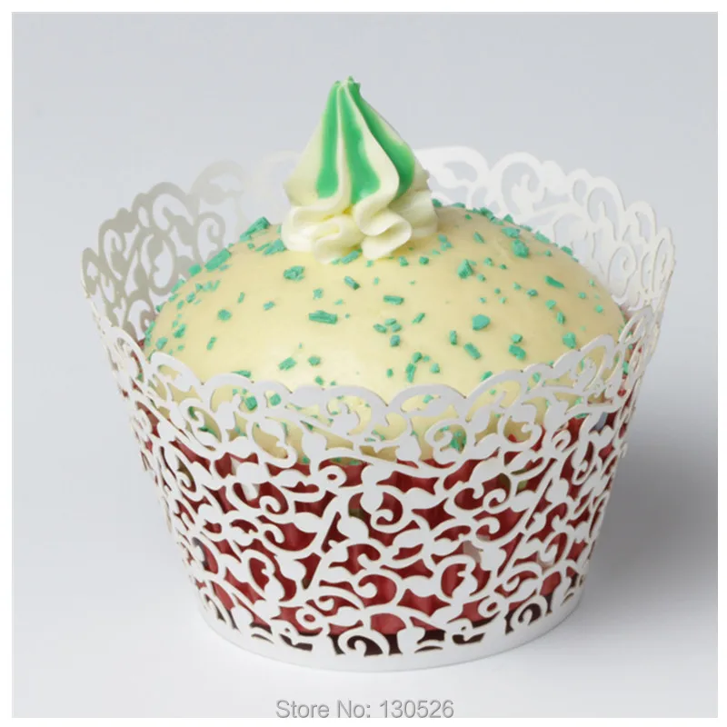 50 шт./компл. Бумага форма для кекса дырочками в форме декорирование выпечки Muffin