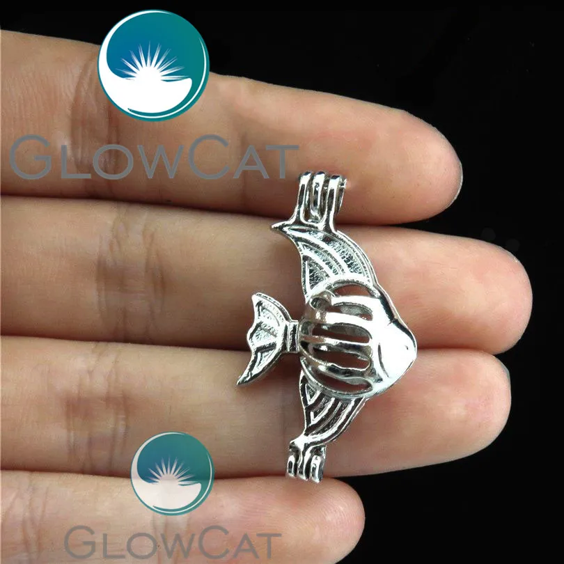 Glowcat 12 шт. r k7 Ocean рыбы Бусины клетка Эфирные масла диффузор Oyster жемчужина аромат