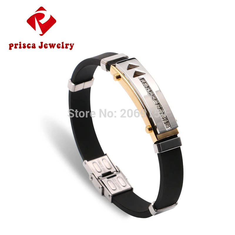 Очаровательные силиконовые браслеты модные ювелирные изделия золотой браслет