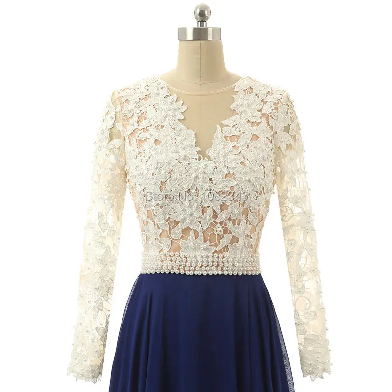 Высокое качество круглый вырез Vestidos de Fiesta Длинные вечерние платья