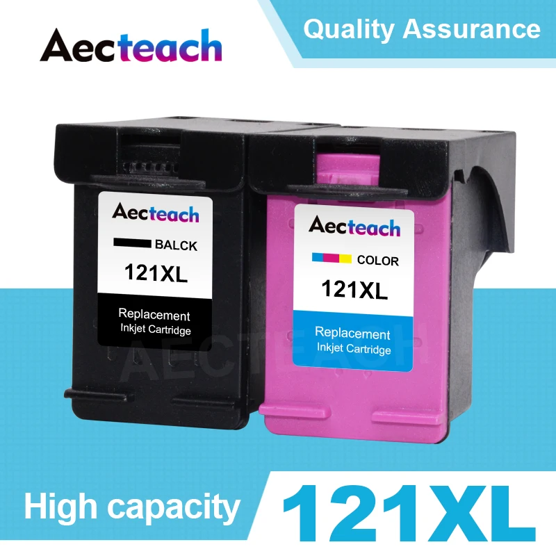 Сменный картридж для принтера aecteam 121XL чернильный HP 121 Deskjet D2563 F4283 F2423 F2483 F2493 F4213 F4275 |