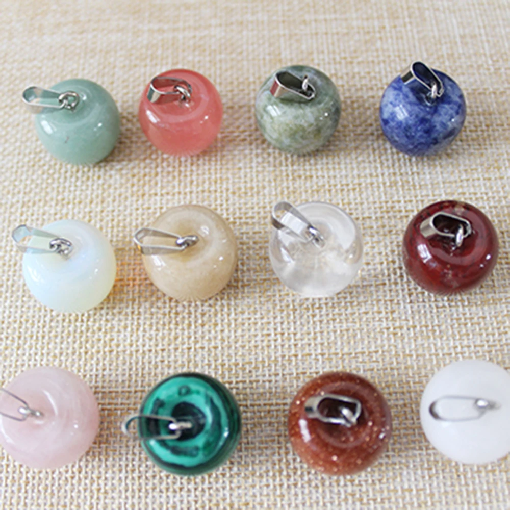 Новинка 2018 подвески и ожерелья с яблоком из натурального камня Ювелирные изделия