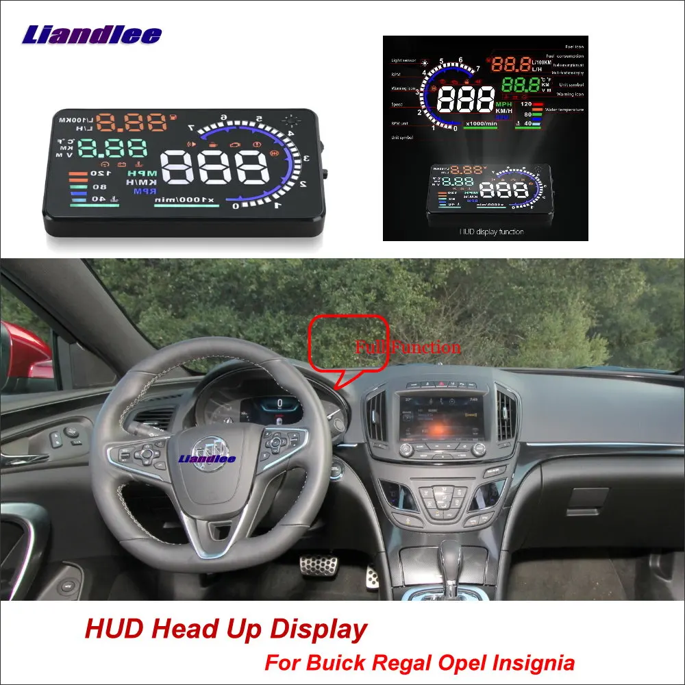 Liandlee Автомобильный дисплей HUD для Buick Real Opel Insignia 2011 2018 динамический проектор