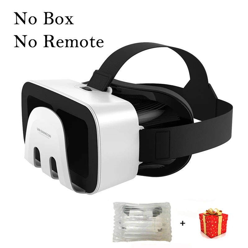 No Box No Remote VR Shinecon G03B видео Шлем 3D очки Виртуальная реальность для iPhone Android смартфон очки шлем игровой Лен Набор - Цвет: No Box No Remote