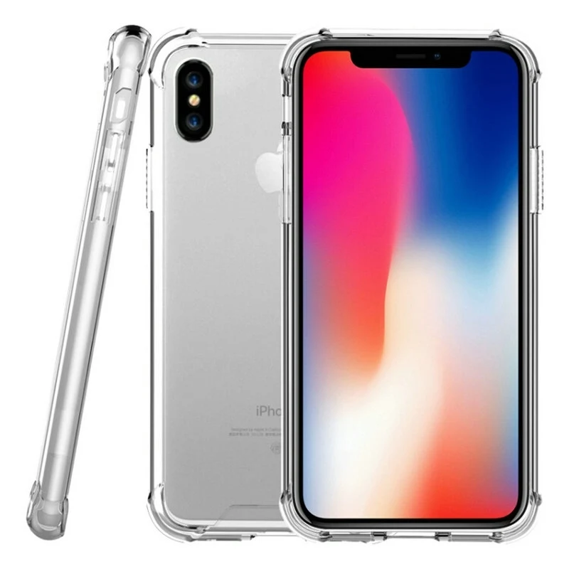 Прозрачный мягкий силиконовый чехол из ТПУ для iPhone 11 Pro Max XS XR X 7 8 Plus 6S 6 SE 2020 5 шт./лот