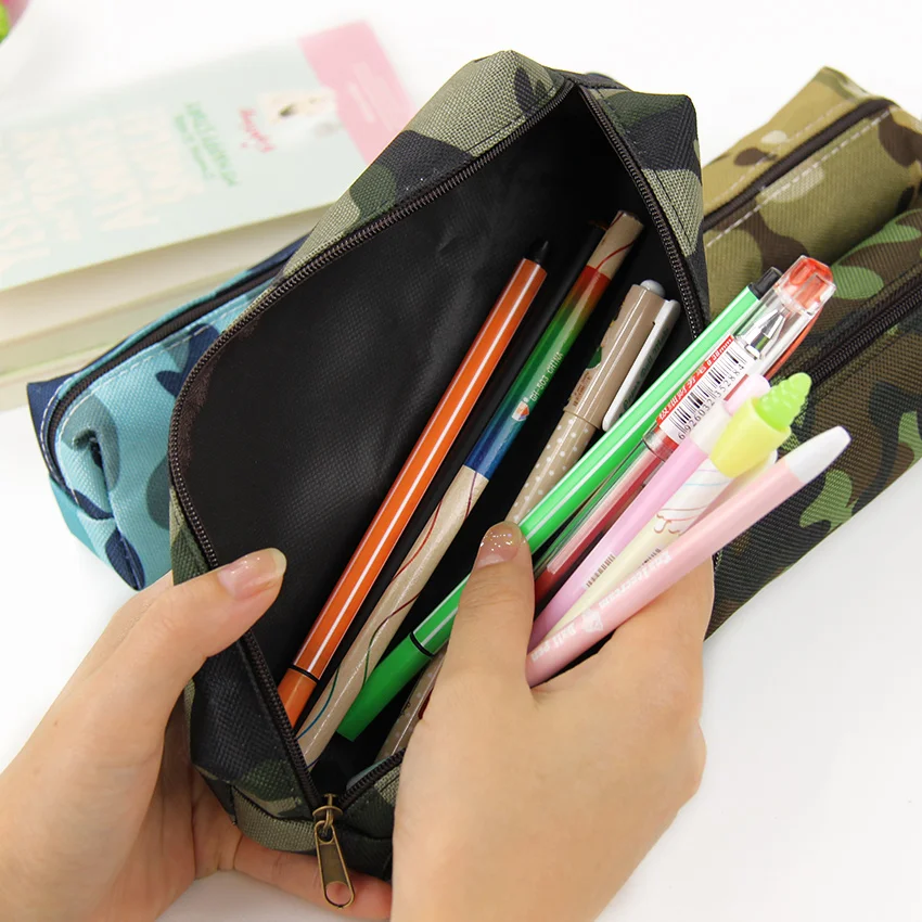 Камуфляжный чехол карандаш для мальчиков и девочек школьные принадлежности на