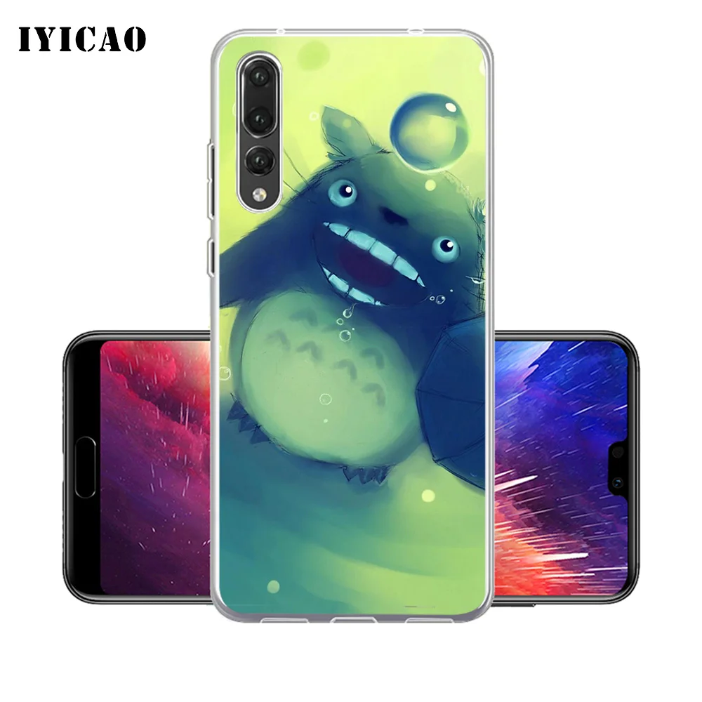 IYICAO милый мягкий силиконовый чехол для телефона Tonari no Totoro Huawei P30 P20 Pro P10 P9 P8 Lite P Smart