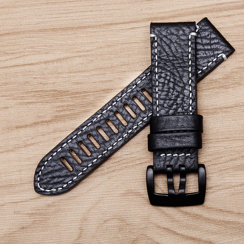 PEIYI Watchband Fashion Brown Watch Strap 23mm Replacement Leather Belt Accessories Bracelet For LUMINOX | Наручные часы