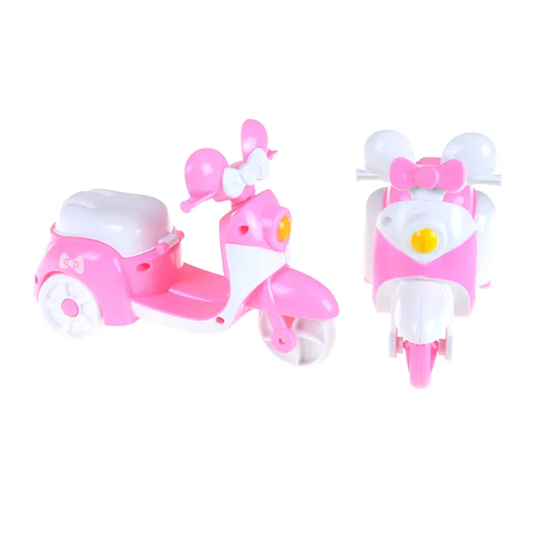

Cute Pink Motorcycle Can Be Sit By Dolls For Doll Children's Toy Cars Gifts Play House Doll Accesorries 16*7*11.8cm