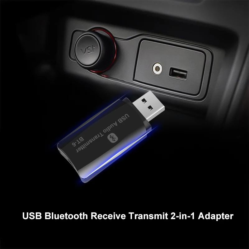 Беспроводной usb-адаптер KEBETEME Bluetooth BT 5 0 музыкальный аудиоприемник передатчик