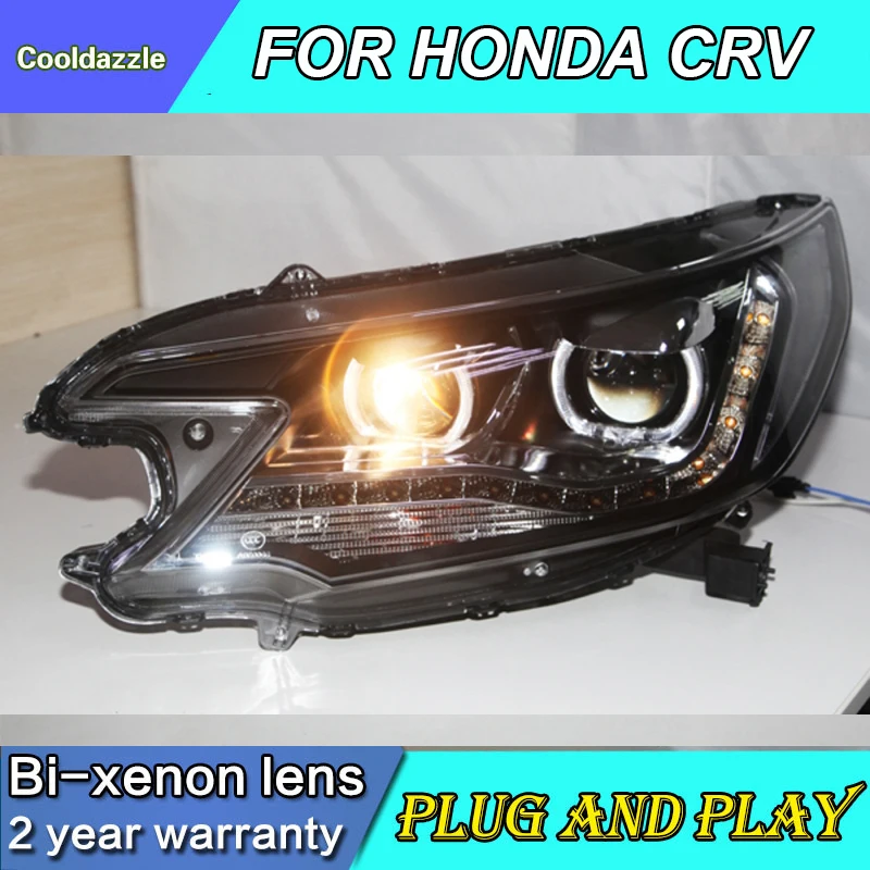 Стайлинг автомобиля для HONDA CRV CR V светодиодный ная передняя фара Angel Eyes фары 2012 2013