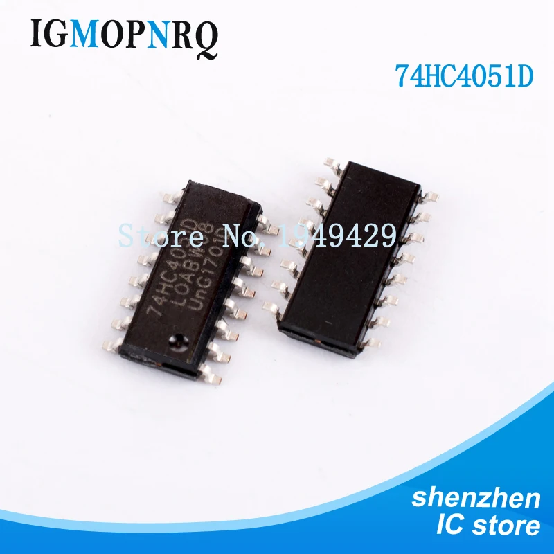 10 шт./лот 74HC4051D SOP16 74HC4051 SOP SN74HC4051DR SMD SOP-16 Новый