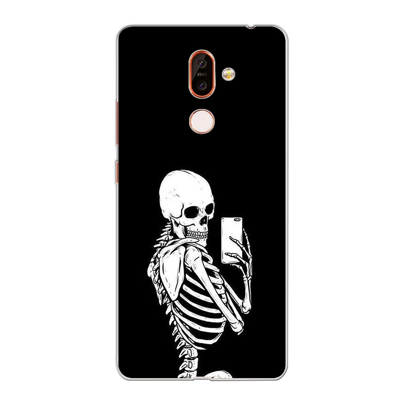 ciciber Phone Case for Nokia 9 PureView 1 2 3 5 6 7 8 Sirocco Back Cover 2.1 3.1 5.1 6.1 7.1 8.1 Plus Human Skeleton |