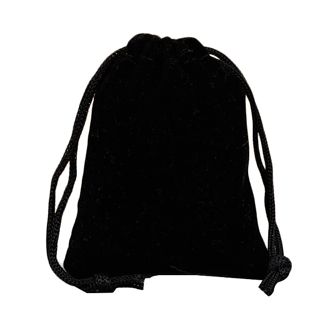 Black 5 шт./лот 12*15 см, 10*20 см, 13*18 см, бархатные мешочки для упаковки ювелирных изделий, упаковка с завязкой, подарочные пакеты и мешочки оптом - Цвет: Black