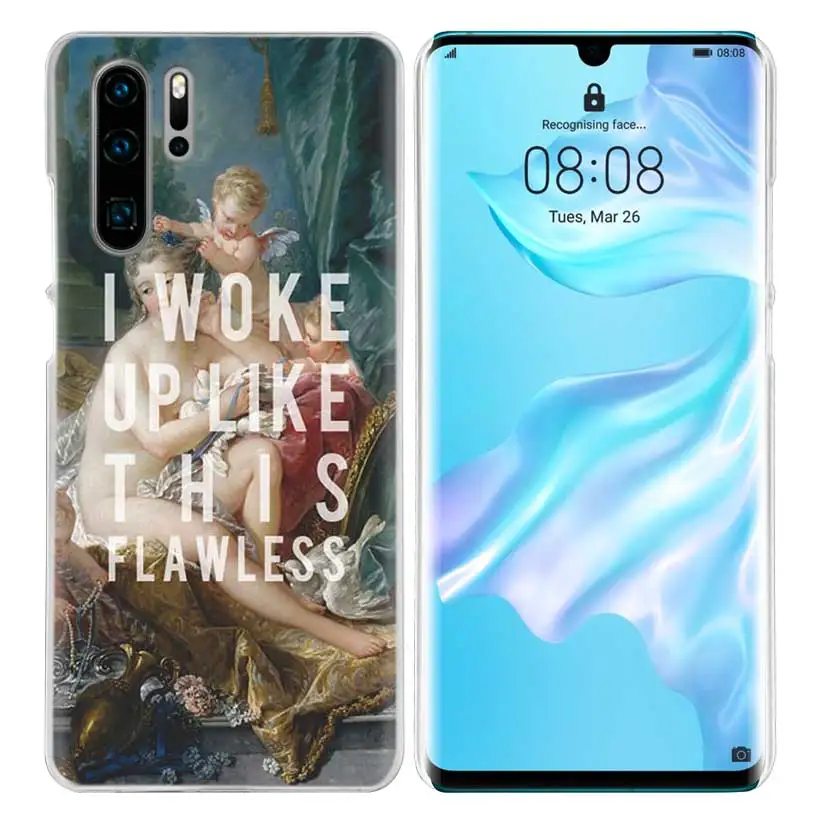 Забавный чехол Mona Lisa для huawei P20 P30 P Smart Nova 4 3i P10 P9 P8 mate 10 20 lite Pro Mini жесткий чехол для телефона из ПК