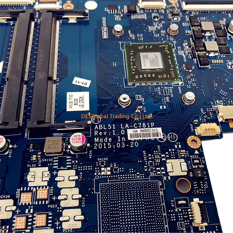 818060-601 813967-601 материнская плата для HP Тетрадь 15-AF Материнская плата ноутбука ABL51 LA-C781P A6-6310M 818060-001 813967-001 аккумулятор большой емкости Тесты
