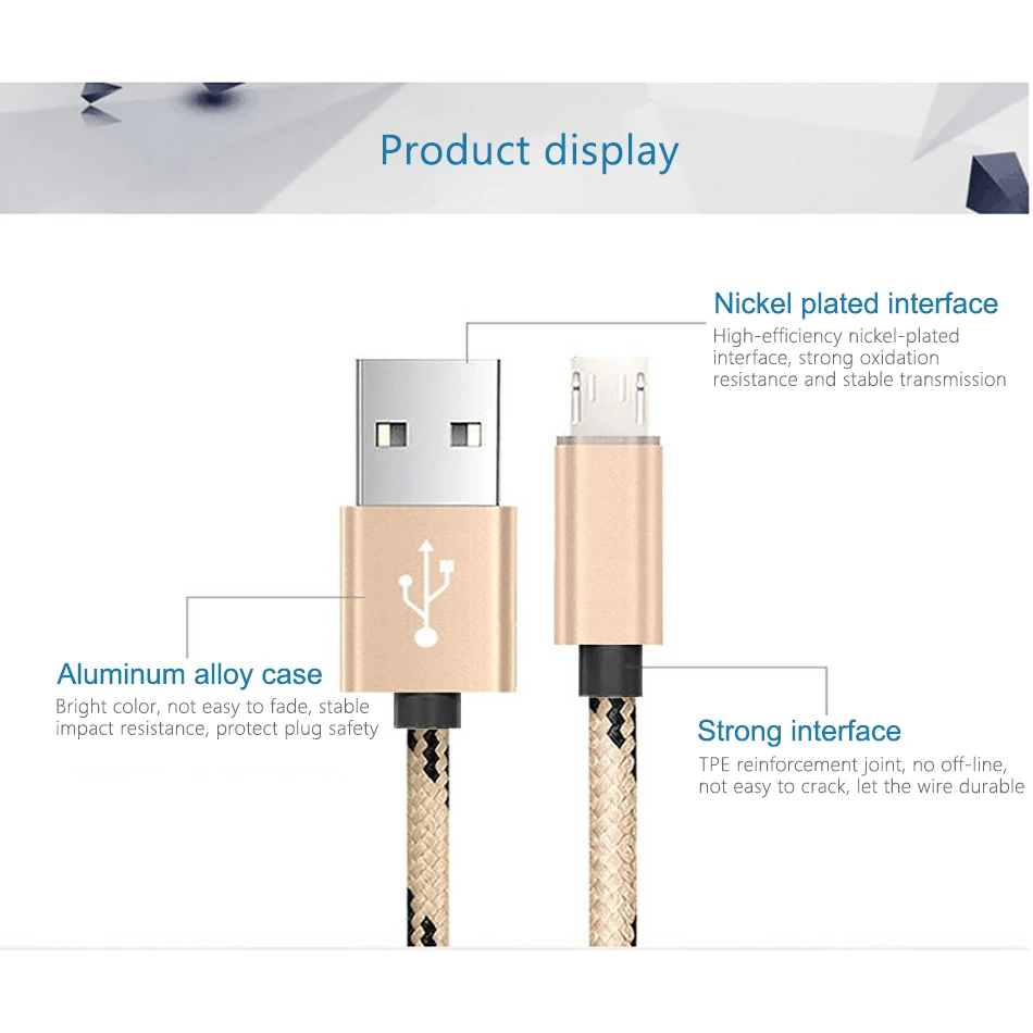 ACCEZZ usb зарядный кабель синхронизации Micro USB для Xiaomi Redmi 4X 4A для samsung Galaxy S7 S6 для huawei Android кабели быстрой зарядки