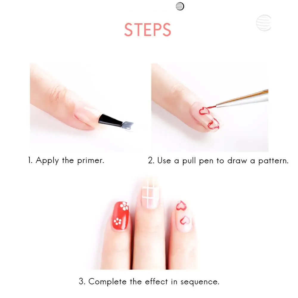 

3 PCs Professional Nail Pen Painting Flowers Pen Polish Brush Set Nail Art Dotting Tool Home Nail Art DIY Painting Drawing Pen