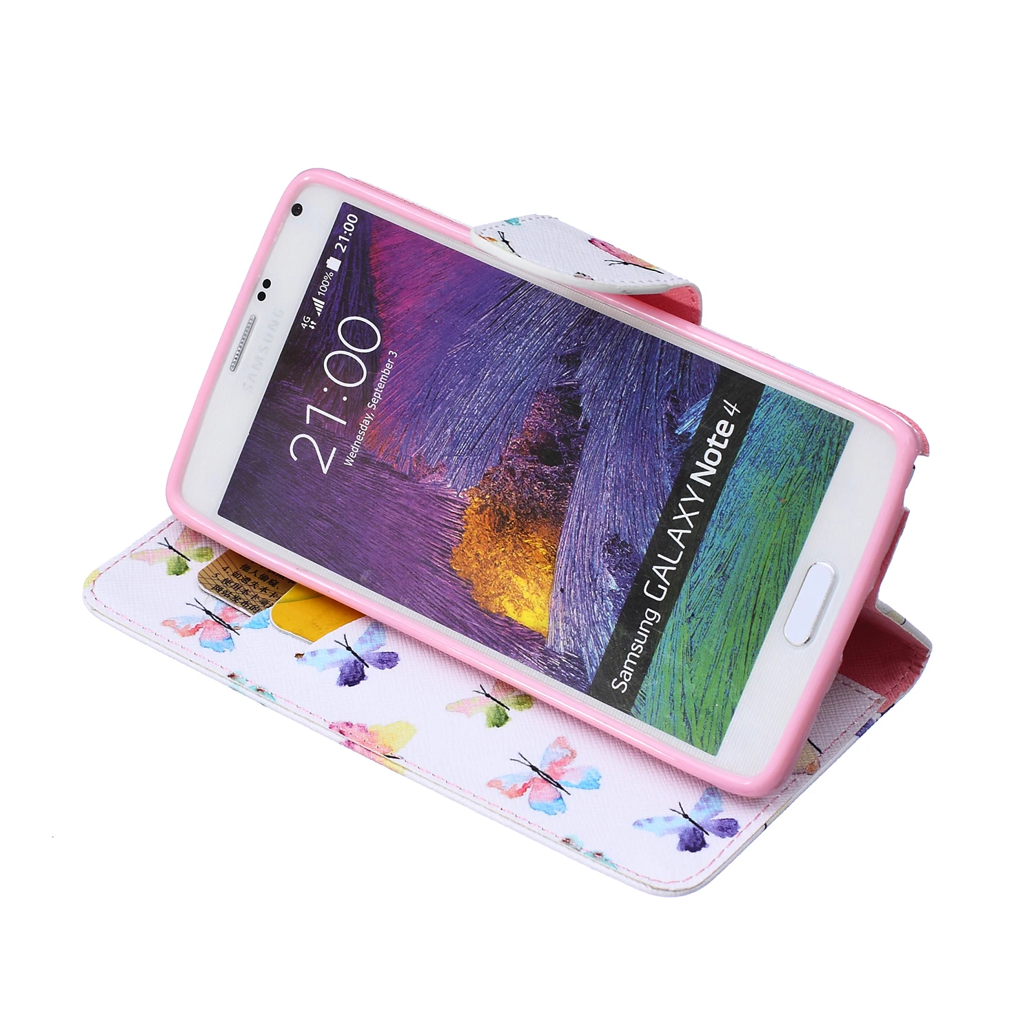 Кожаный чехол для Samsung Galaxy Note 4 Note4 N910p N910F N910C N910G N910v SM N910H откидной Чехол