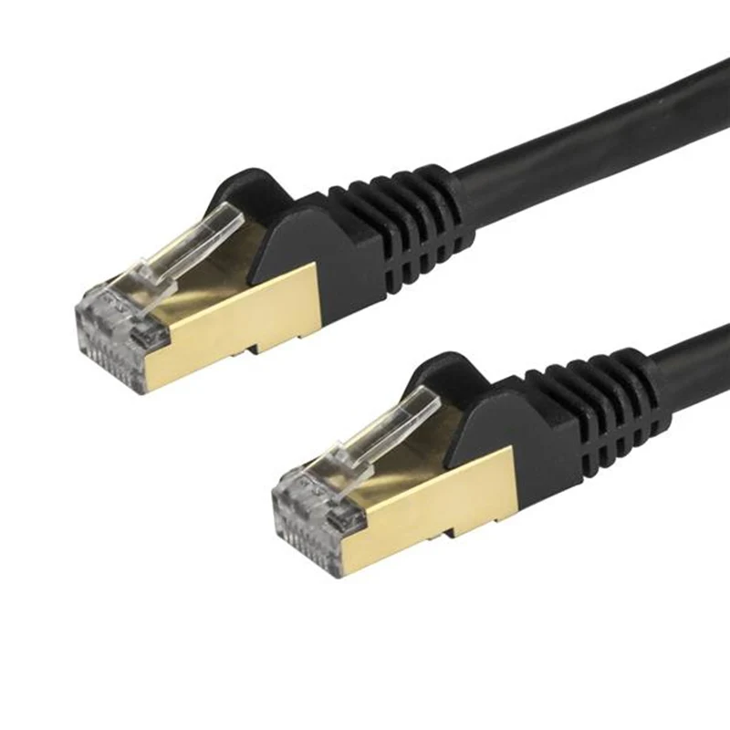 StarTech.com Кабель де 0 5 м красный Ethernet RJ45 Cat6a Blindado STP-кабель грех Enganche Snagless негр U/FTP (S |