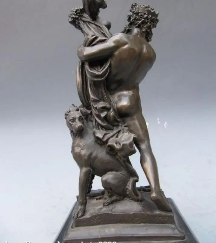 Hades Grab Persephone Бронзовая статуя телесного цвета и Художественная Скульптура Cerberus