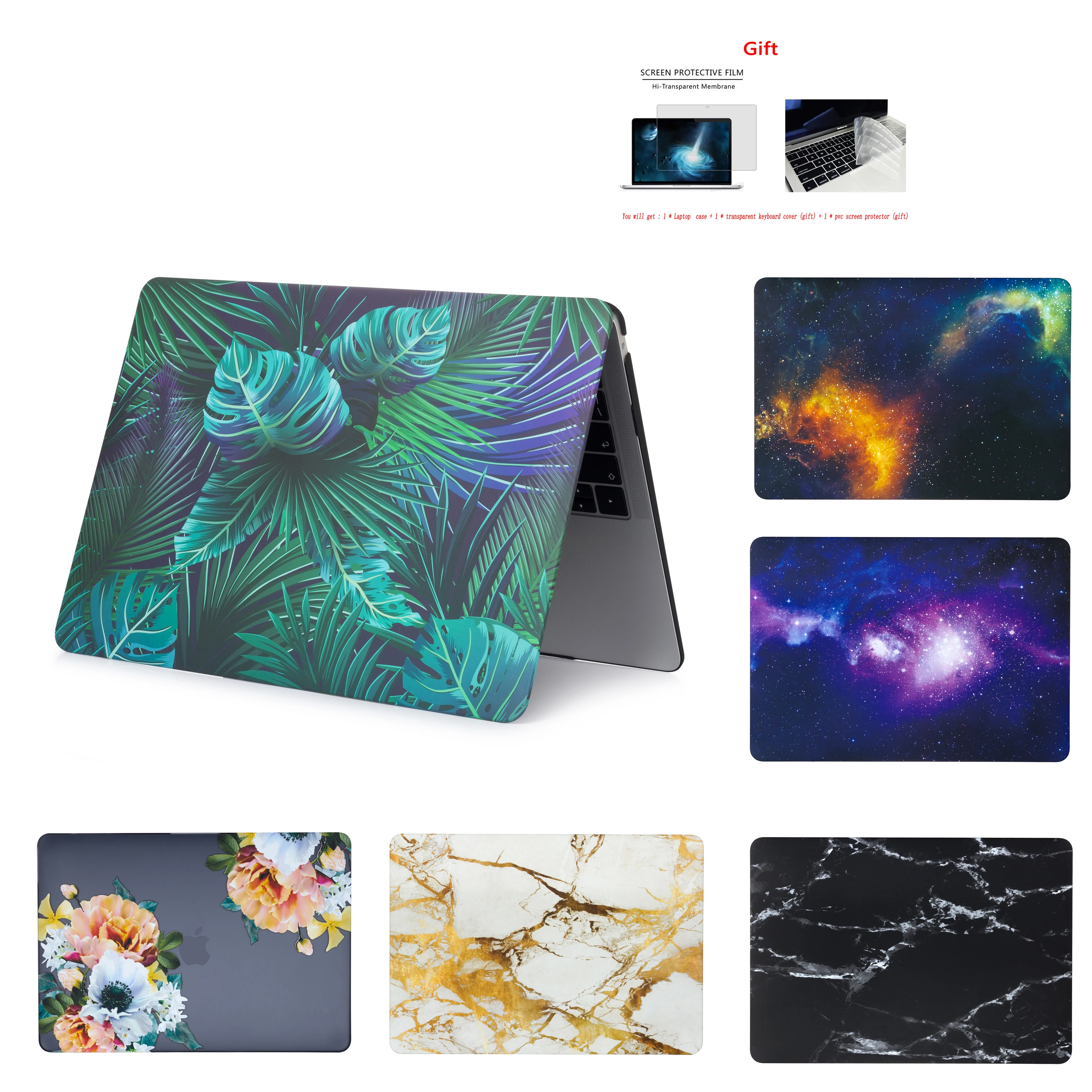 Новый корпус с цветным принтом HQ для Apple Macbook Air Pro Retina M1 Chip 11 12 13 15 16 дюймов 2020 A2179