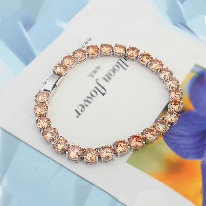 MALANDA модные красочные круглый Форма Циркон Кристалл от Swarovski браслеты для женщин