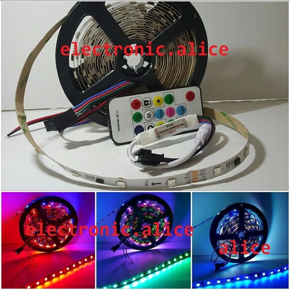 

TM1914 1914 полноцветная светодиодная ленсветильник 12 В, 5050 RGB,