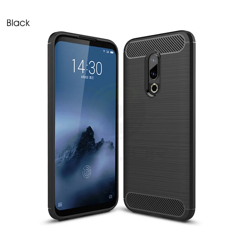 Чехол для meizu 16th/meizu 16 Ом чехол из углеродного волокна чехол-бампер из поликарбоната Силиконовый противоударный чехол для meizu 16th чехол Чехол Мягкий чехол