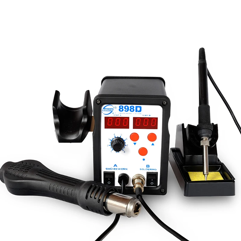 YAOGONG 898D SMD горячий утюг Мини паяльная станция