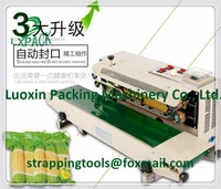 lx pack brand lowest factory prices powder coated horizontal band sealer standard embossing kit solid state temperature control