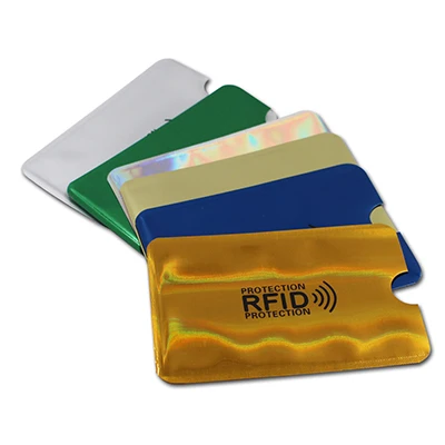 6 шт Многоцветный Анти Rfid Блокировка ридер замок банк держатель для карт ID карты Чехол Rfid защита металлический кредитный держатель для карт Алюминий - Цвет: Multicolor