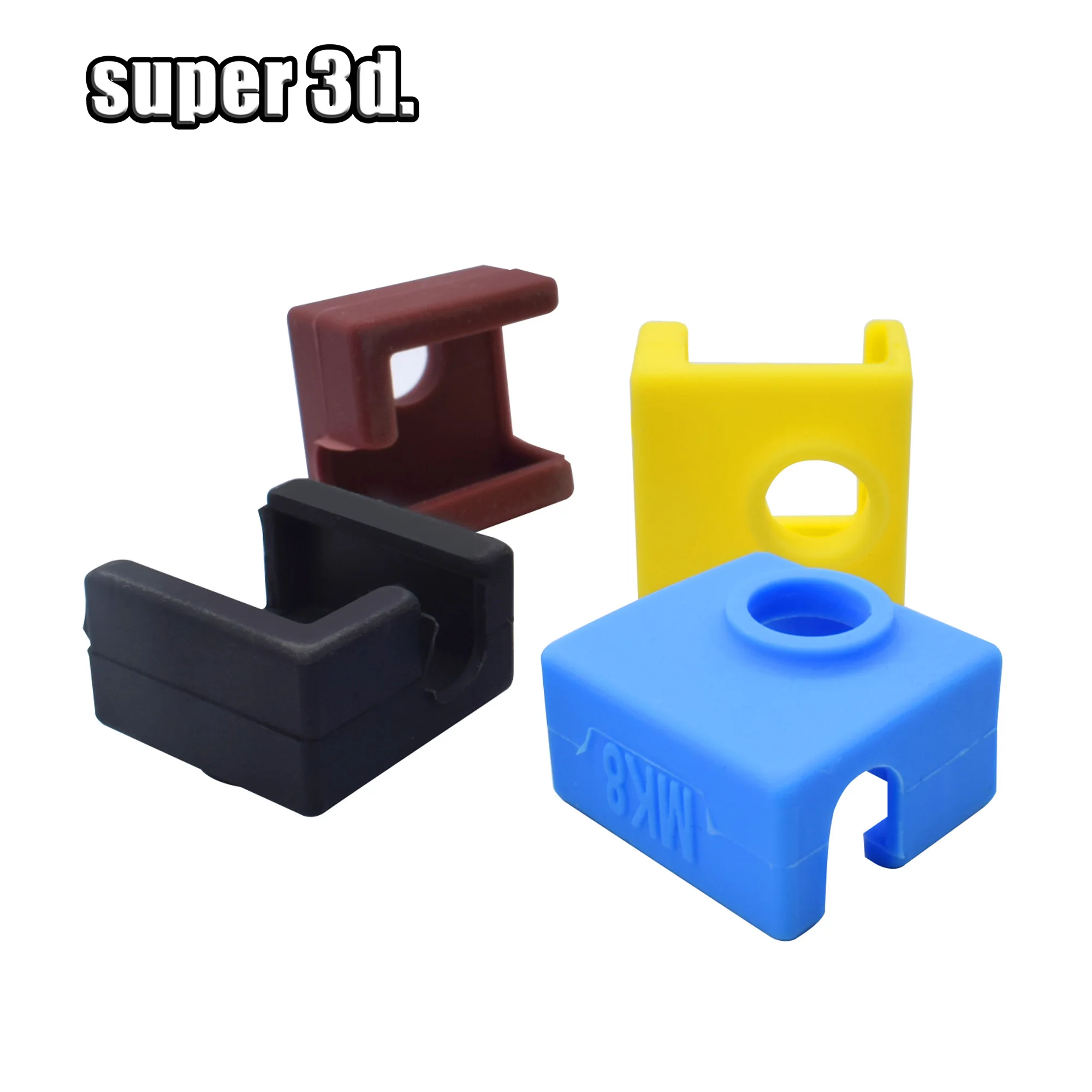 Детали для 3D принтера MK7 MK8 MK9 защитный силиконовый чехол носков + нагревательный