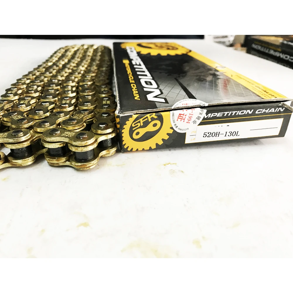Knight GN250 GN 250 цепь высокая производительность золотой O-RING 520HV цепь Мотоцикл Гоночные части для SUZUKI GN250